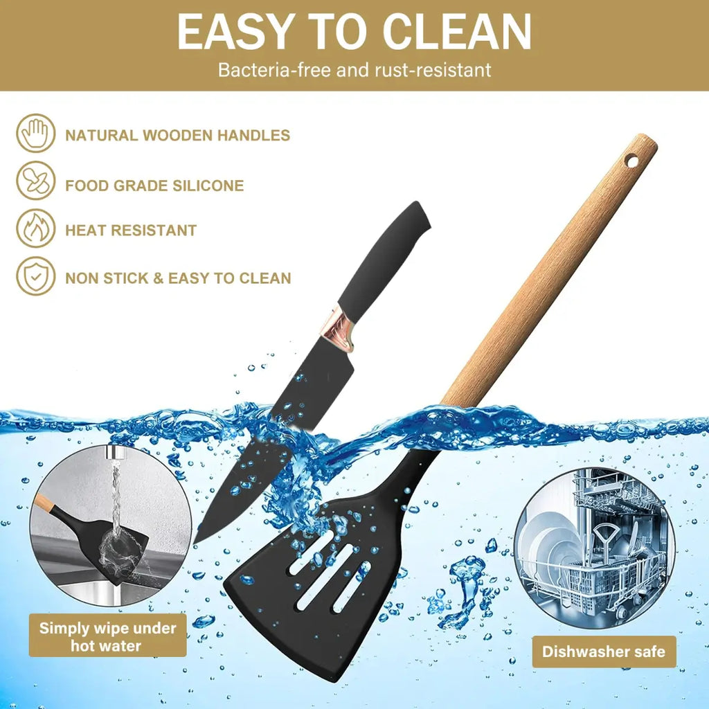 Deluxe Kitchen Utensil and Knife Set