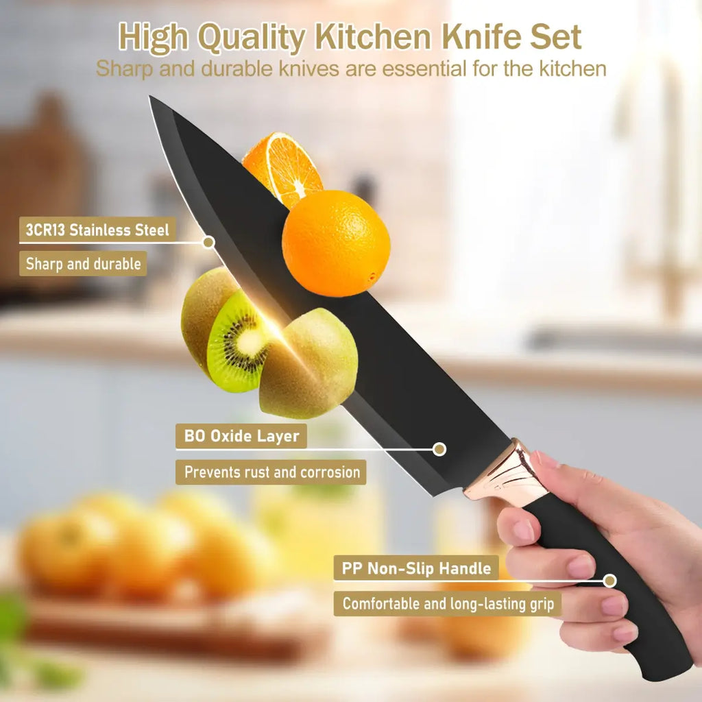 Deluxe Kitchen Utensil and Knife Set