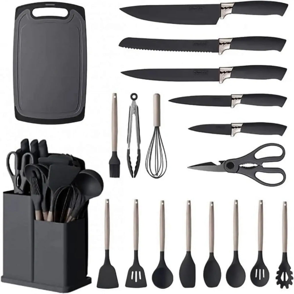 Deluxe Kitchen Utensil and Knife Set
